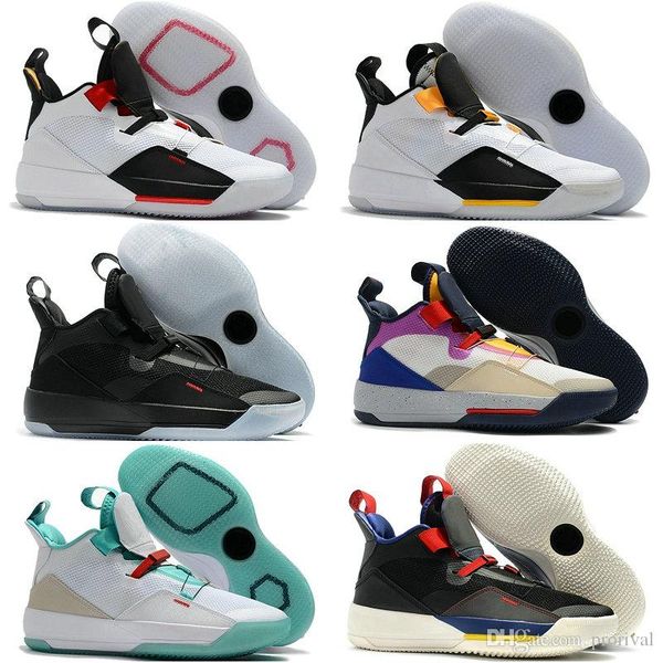 

2019 new brand jumpman 33 xxxiii future of flight blackout mens basketball shoes men 33s zapatillas multicolors black yellow sport sneakers