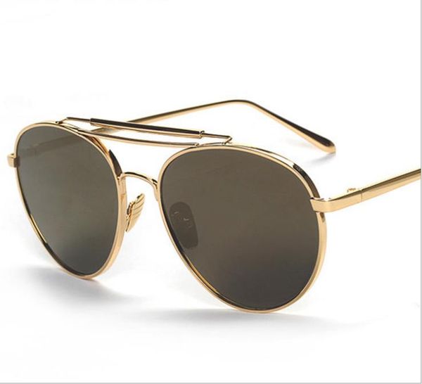 

retro color film sunglasses, men and women sunglasses, frog mirror, White;black