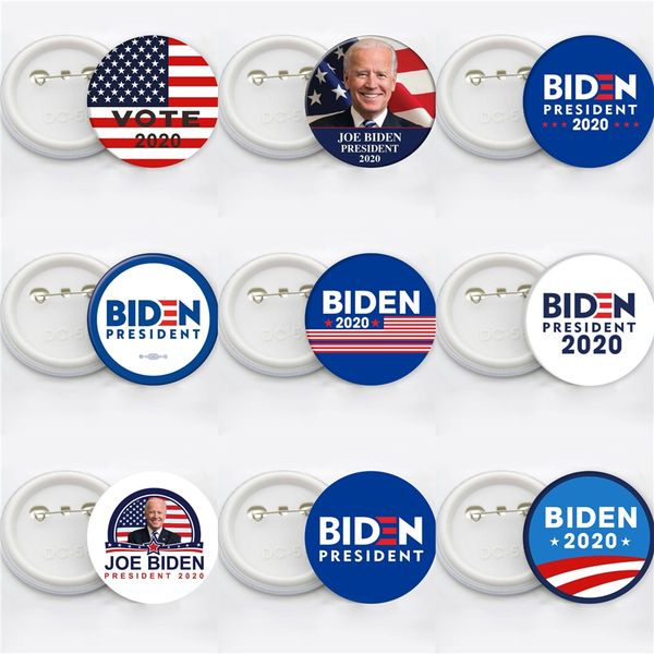

12 styles joe biden 2020 keychain pendant joe biden for president keyring us president badge key chain party favor#395
