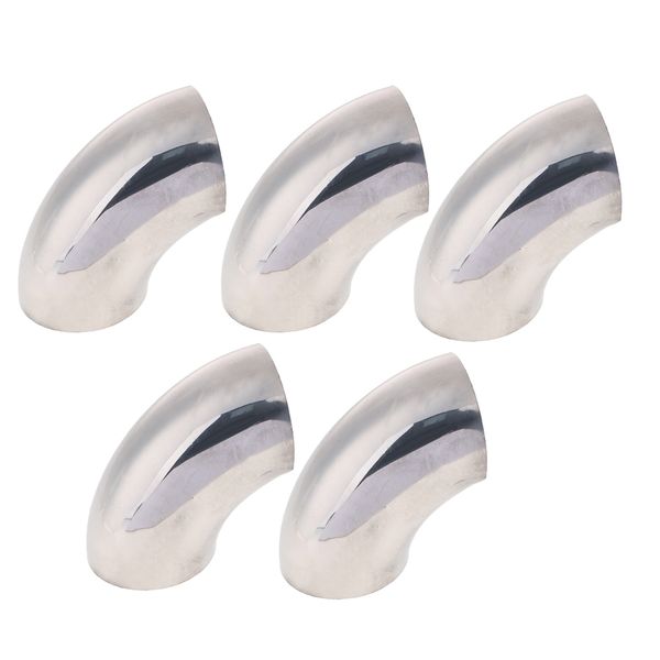 

5pcs 2.5" ultra tight radius 63mm 90 deg mandrel exhaust pipe thickness:1mm