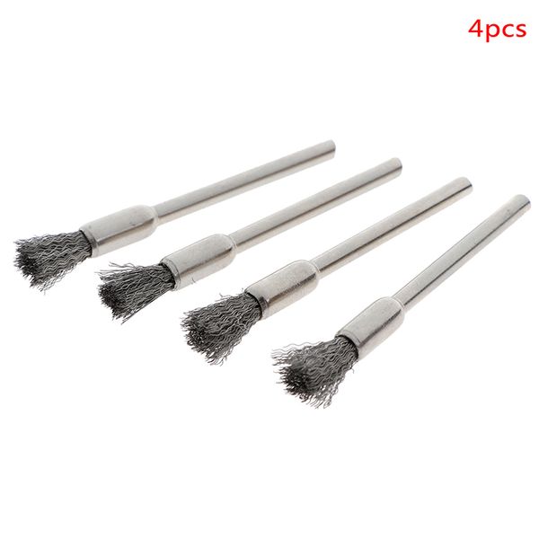 

4pcs 50mm mini steel wire brushes polishing wheel brush for tools brushs burr welding metal surface pretreatment grinding brush