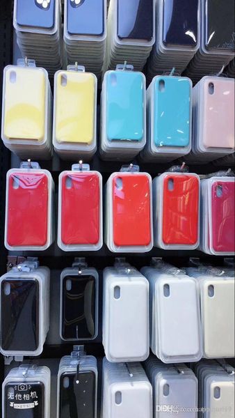 

nice for iphone 11 pro max official liquid silicone gel soft case for iphone xr xs max x 8 7 6 6s plus skin cover with retail package