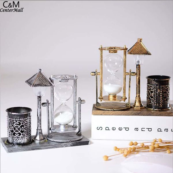 

retro style iron tower glow star indoor lights decoration ornaments hourglass shape art decor