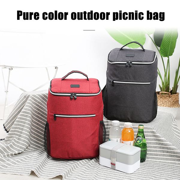 

bag organizer large capacity travel picnic backpack for outdoor sports hiking solid color waterproof h66, Blue;pink