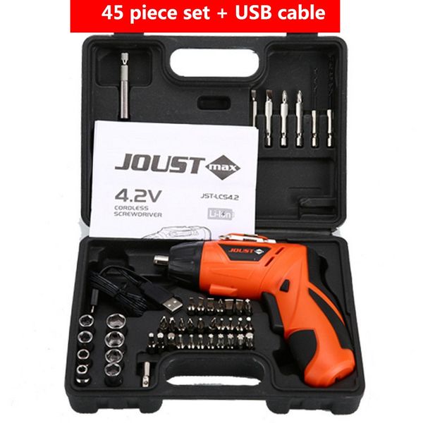 

new electric screwdriver set 4.2v 3.7n.m multi-function cordless rechargeable screw drill mini hand drill power tools
