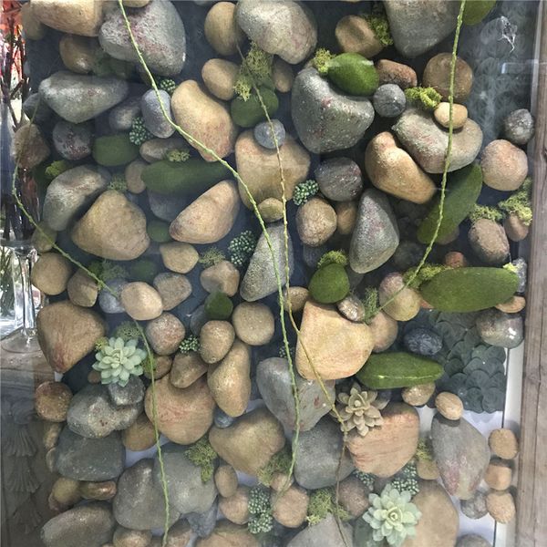 

artificial moss rocks decorative faux green moss covered stones green wall decor