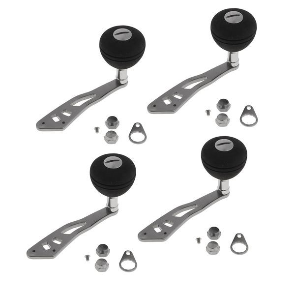 

4 pack single baitcasting fishing reel handle for power jigging grip accessories
