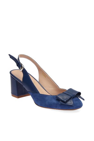 

pearl genuine leather suede blue women 's high-heeled shoes 120130005491, Black