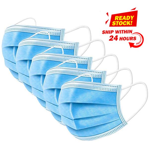 

fast dhl earloop face mouth medical masks 3 layers anti-dust surgical salon breathable prevent dust respirator dec ski designer mask