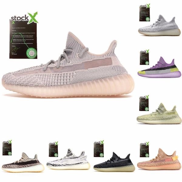 

kanye west static running shoes new israfil cinder desert sage earth tail light zebra womens mens trainers sneakers size 13 luxky j#006431