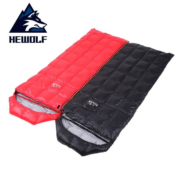 

hewolf ultralight duck down camping sleeping bags nylon waterproof outdoor hiking camp tents envelope sleeping bag 15-25 celsius