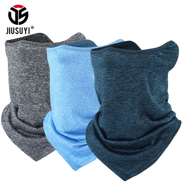 

summer breathable neck gaiter tube scarves head shield scarf helmet liner bicycle bandana face mask headband headwear men women, Blue;gray