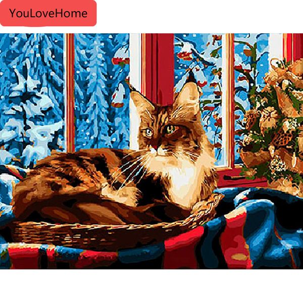 

painting by numbers animal kits drawing canvas diy handpainted picture art gift home decor wall art draw on canvas handpainted painting