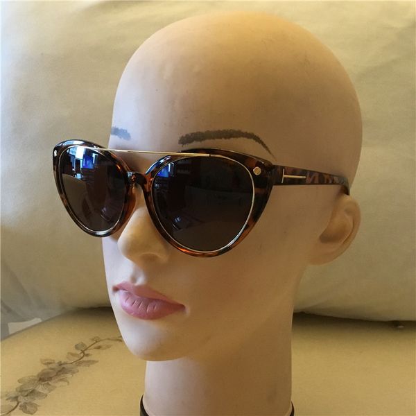 

kapelus women's sunglasses cat-eye glasses with gold-rimmed sunglasses men's fashion tf0321, White;black
