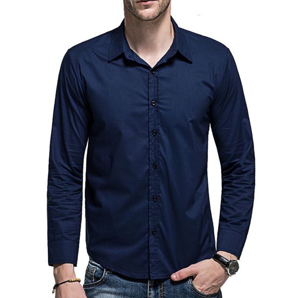 

spring and autumn cotton clothing men's leisure shirts men's leisure large xxxl slim social shirts, White;black