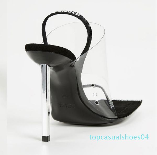 

fashion rhinestone clear shoes designer sandals squared toe stiletto heel designer shoes 2020 size 34 to 39 tradingbear 04t, Black