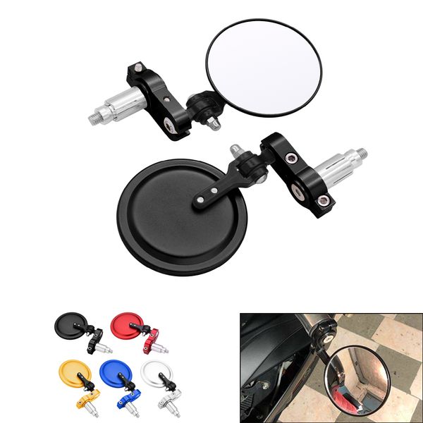 

motorcycle mirror 22/24mm handle bar end rearview side mirrors five colors for suzuki rmz450 drz400sm dr250 djebel dr 250