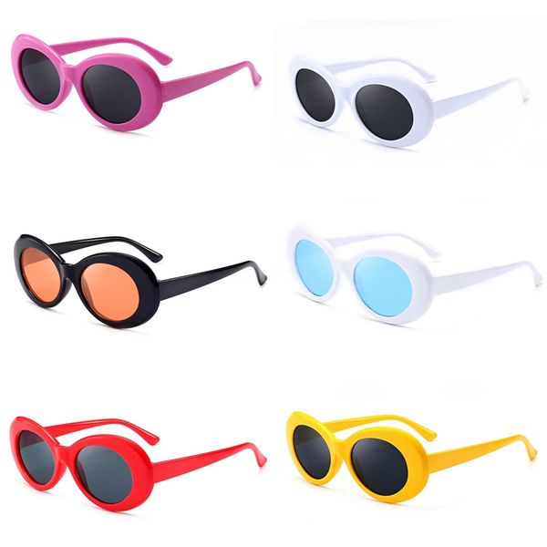 

mens womens gradient pilot hiphop sunglasee vassl sunglass gold frame blue glass lenses with brown cases #79295, White;black