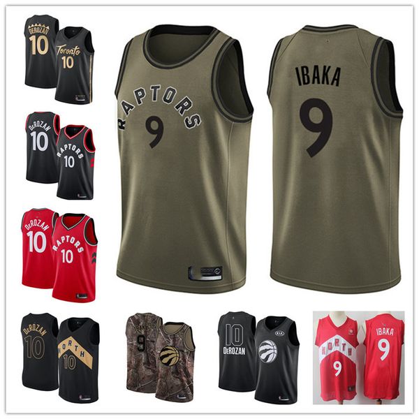 

custom mens youth toronto raptors 9 serge ibaka 10 demar derozan black white throwback basketball edition nba jersey