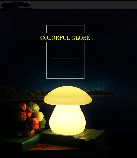 2020 24cm Height Led Mushroom Table Lamp Rechargeable Led Luminous