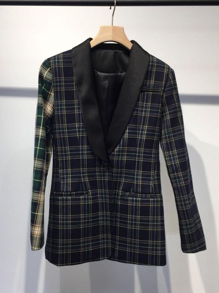 

2019 fashion women plaid blazer coat ddxgz3 2.16, White;black