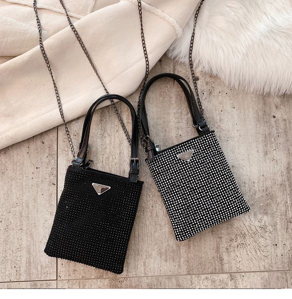 

2019 новый горный хрусталь чистый красный фенфан a вода с той же сумкой дрель плечо портативный флэш-мешок диагональная цепь мешок