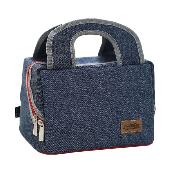 

oxford cloth aluminum foil thick ice pack portable insulation bag square lunch bag beverage refrigerated ice box