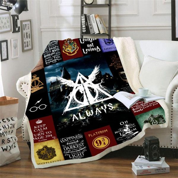 

hogwarts gryffindor 3d printed sherpa blanket for adults kids microfiber warm throw blanket sherpa fleece velvet plush bedspread