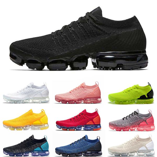 

knit 2.0 mens trainers running shoes for women triple white black zebra olympic ultramarine bright yellow rust pink sports cushions shoes, White;red