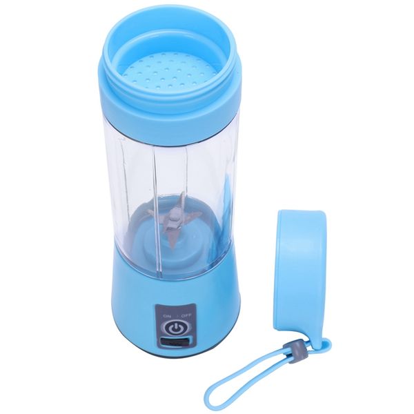 

380ml usb rechargeable blender mixer 6 blades juicer bottle cup juice citrus lemon vegetables fruit smoothie squeezers reamers