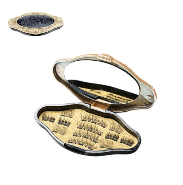 

magnetic magnet eyelashes eye makeup kit thick 12 piece/set 3d mink magnetic false eyelashes dropshipping