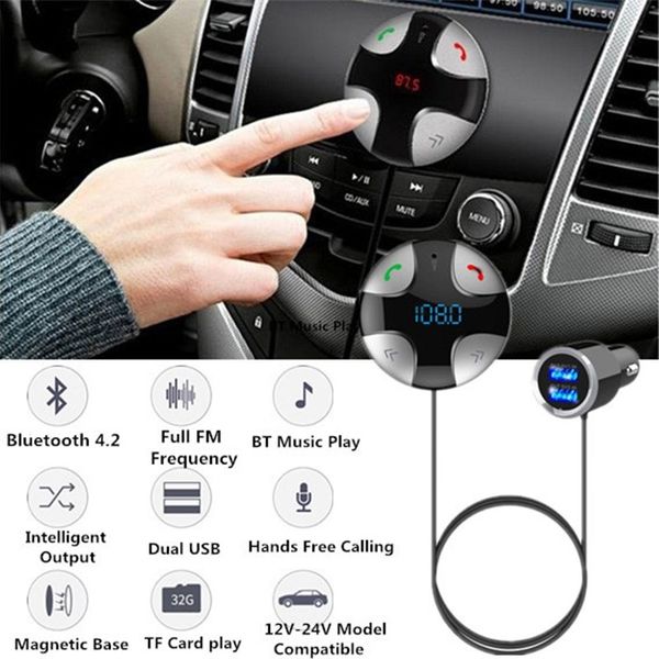 

vehemo 5v/3.4a hands-wireless bluetooth receiver car bluetooth receiver home universal handsmp3 auto music