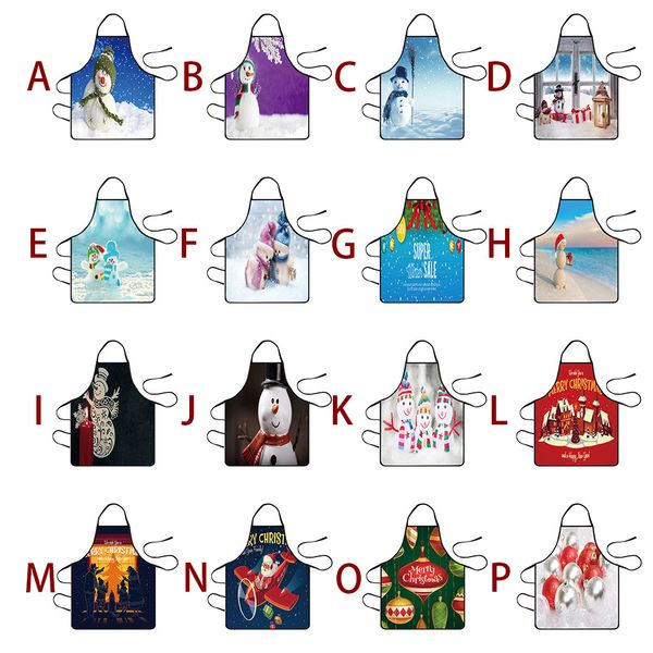 

christmas decoration waterproof apron kitchen aprons dinner party apron christmas restaurant and bar supplies bib