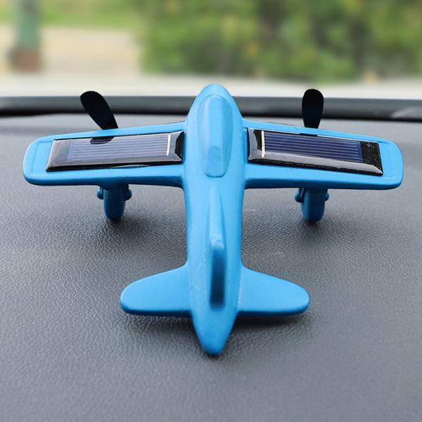 

car airplane aircraft model solar energy interior decoration deskdecor f-best