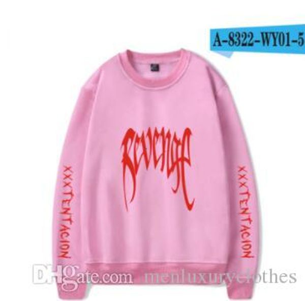 

толстовки с капюшоном 2018 mens revenge xxxtentacion дизайнерские толстовки с длинным рукавом с длинными рукавами, Black