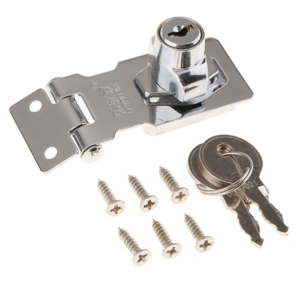 

zinc alloy keyed door lock security bolt anti-theft lock buckle locker
