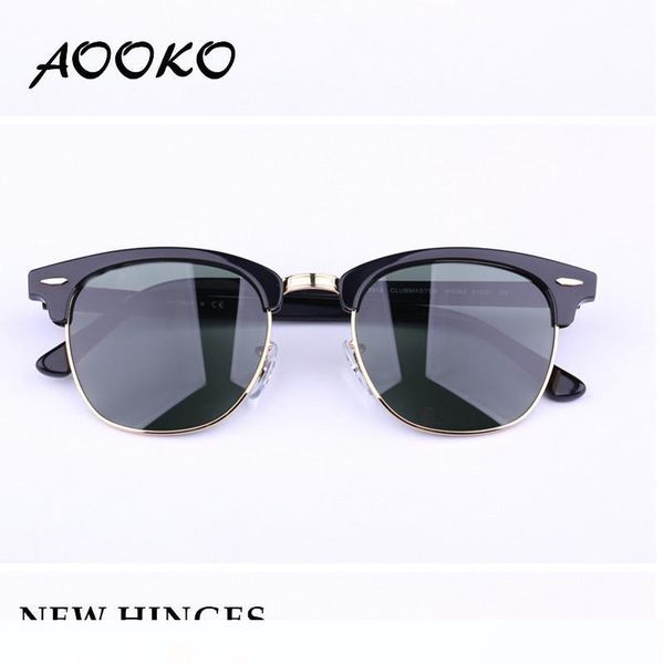 

aooko горячие дизайнер продажа pop club модные солнцезащитные очки мужчины солнцезащитные очки женщин ретро зеленый g15 серый коричневый чер, White;black