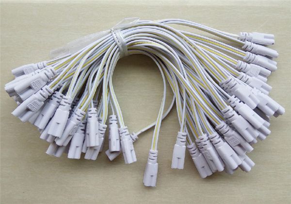 

3 pin led tube connector 20cm 30cm 50cm 100cm three-phase t4 t5 t8 led lamp lighting connecting double-end cable wire