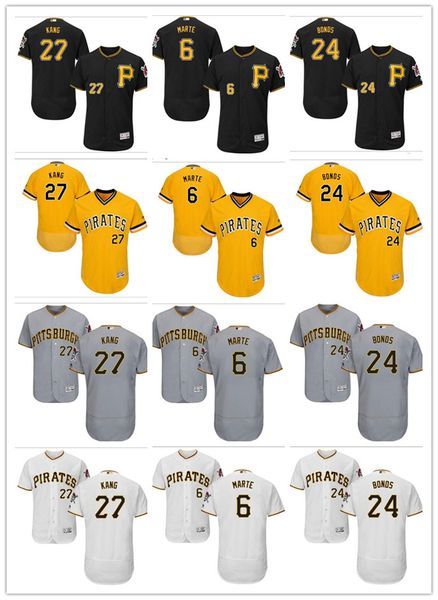 

2019 cu tom pitt burgh men 039 women youth maje tic pirate jer ey 6 tarling marte 24 barry bond 27 jung ho kang home ba eball jer ey