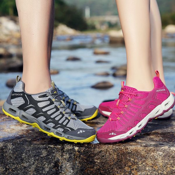 

hiking shoes men trekking outdoor summer climbing zapatillas hombre treking deportiva woman breath waterproof mountain sneakers