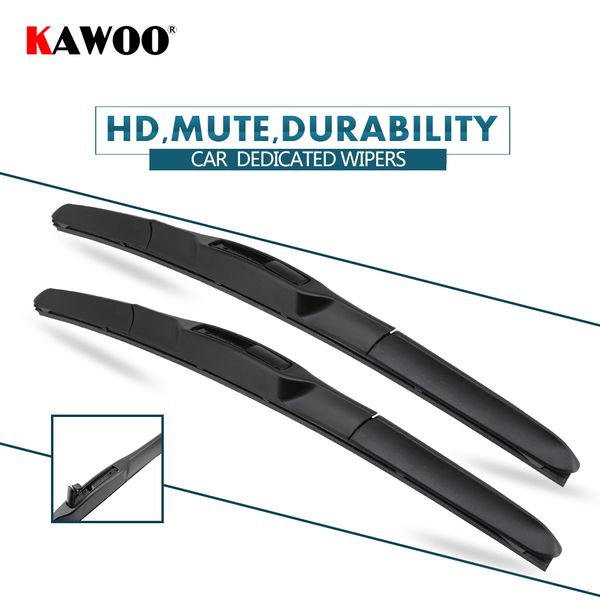 

kawoo 2pcs автомобиля щетка стеклоочистителя 26 "+16" для kia rio k2 (2011-) авто мягкие резиновые windcreen стеклоочиститель лезвия автомоб