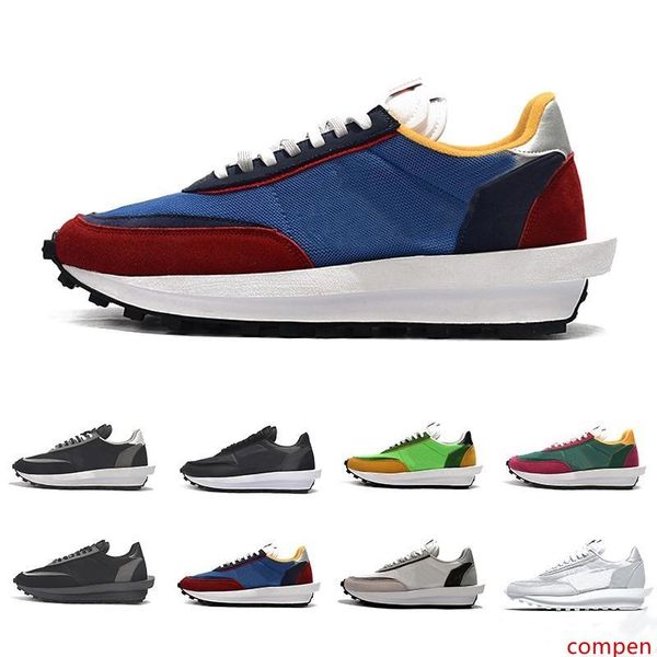 

new arrival sacai ldv x waffle daybreak trainers mens running shoes green gusto pine green wolf grey for women men outdoor sports sneakers
