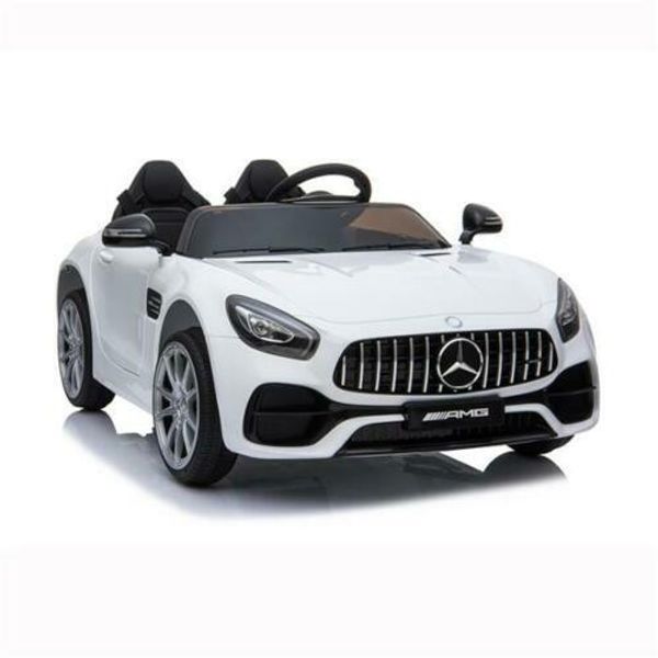 

electric 12v ride on car kids white mercedes benz battery remote control mp3 led