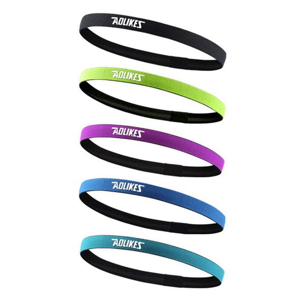 

women men elastic headband anti-slip head bands hair accessories sweatband for softball football running yoga headbands, Yellow;black