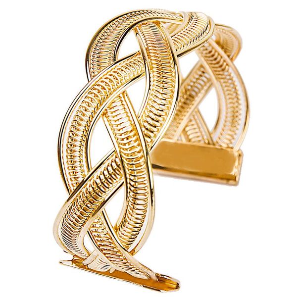 

vintage women's punk wide golden charm cuff bangle bracelet jewelry party in wholesale, Black