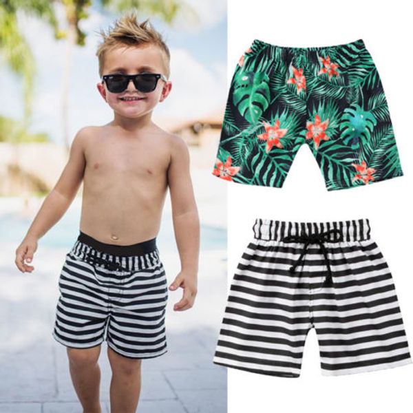 

casual summer kids baby boy floral striped shorts beach shorts pant summer swimwear bottoms boys swimsuit