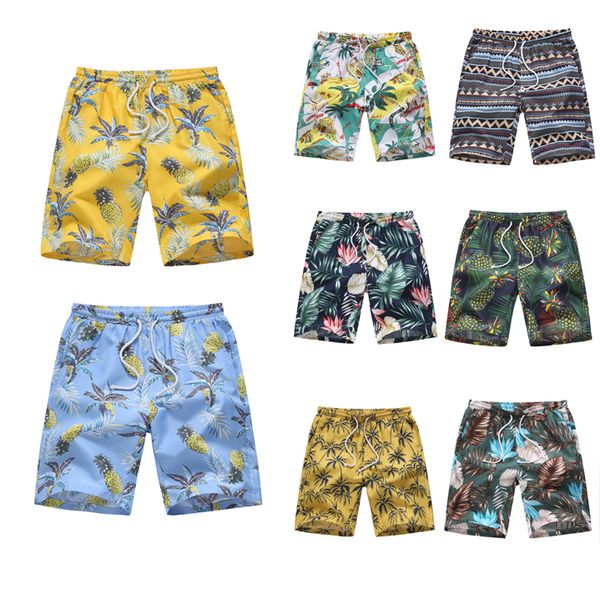 

2019 new summer hawaii men's board shorts beach brand shorts surfing bermudas masculina de marca print men boardshorts, White;black