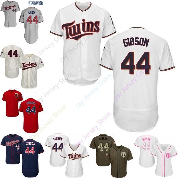 

Custom Minnesota 44 Kyle Gibson Jersey Twins Jerseys Cool Base Flexbase White Black Red Grey Home Away Men Women Youth All Stitched