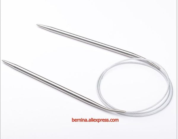 

80cm/100cm/120 fixed stainless steel circular needle knitting tools needles 1.5mm to 10mm 2.0mm 2.25mm 2.5mm 3.0mm 3.5mm 4mm 5mm, Black