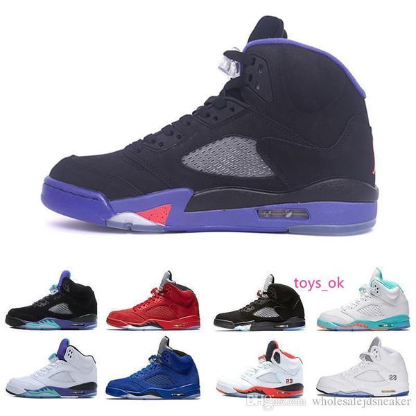 

shoes man 5 5s basketball shoes white cement black metallic red blue suede oreo sneakers grape color bel oreo for men trainer 7-13